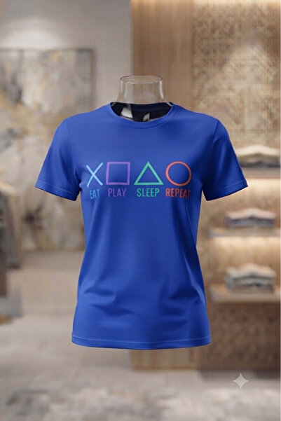 KOZİA OUTDOORS Men'S/Women's Unisex Play Game Printed Oversized Crew Neck Com...