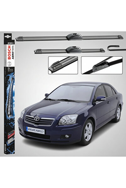 Bosch car wiper set for Toyota Avensis Saloon (_T25_) 2003-2008, Graphited Ru...
