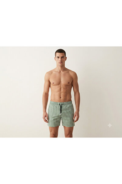 Toptantekstilcim Striped Patterned Swim Shorts