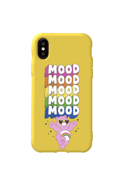 Other Apple iPhone Xs Max Mood Yellow Colored Silicone TPU Θήκη