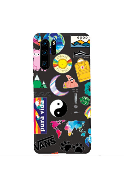 Other Huawei P30 Pro Vans Black Colored Silicone TPU Θήκη