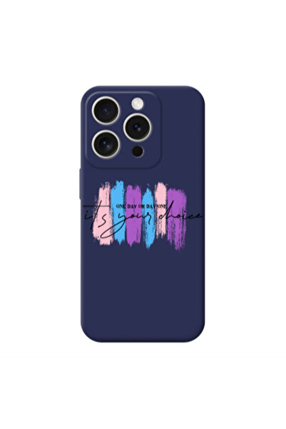 Other Apple iPhone 15 Pro Max One Day Or Day One Dark blue Colored Silicone T...