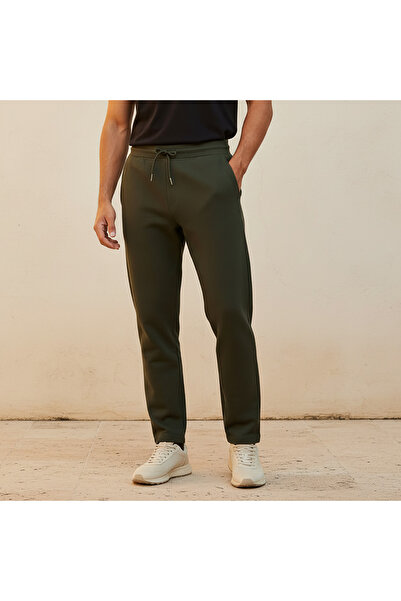 FAV Men Regular Fit Scuba Joggers with Drawstring Closure