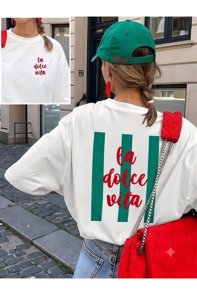 LELVANİ LA DOLCE VITA 3 ZELENA PRUGASTA MAJICA SA KRUŽNIM OGRLOM