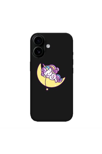 Other Apple Iphone 16 plus Sleeping horse Black Colored Silicone TPU Θήκη