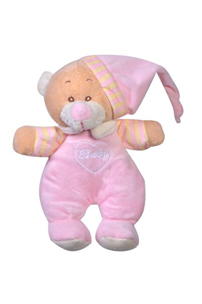 Z Store Ursuleț de pluș cu zornăitoare, roz, 18cm