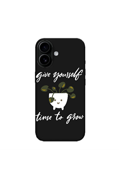 Other Apple Iphone 16 plus Give Yourself Black Colored Silicone TPU Θήκη