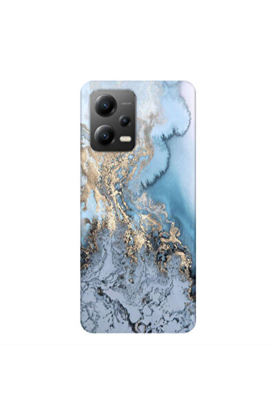 Other Xiaomi Poco X5 Marble Gold Design Transparent Silicone TPU Θήκη