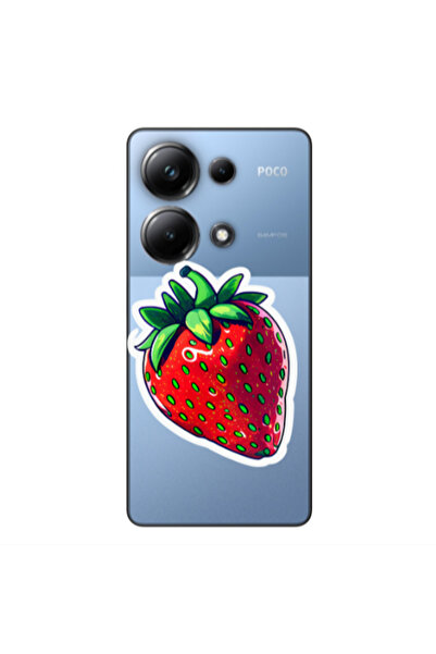 Other Xiaomi Poco M6 Pro 4G strawberry Transparent Silicone TPU Θήκη