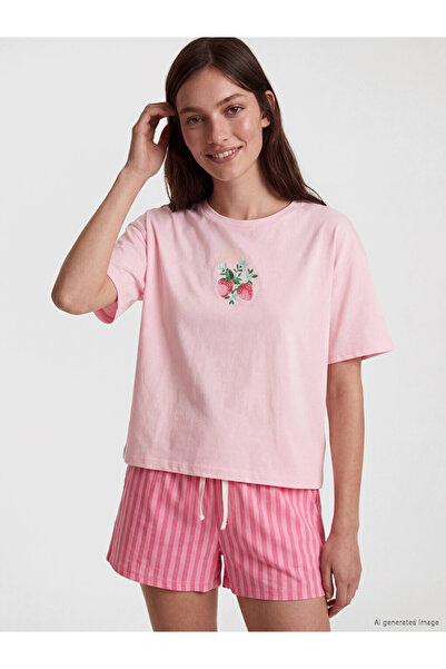 LC Waikiki I Strawberry Printed Women's Shorts Pajama Set from Freezen Store