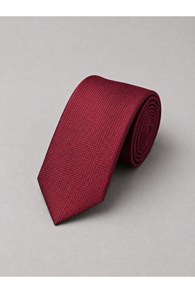 Bisse Burgundy Silk Tie