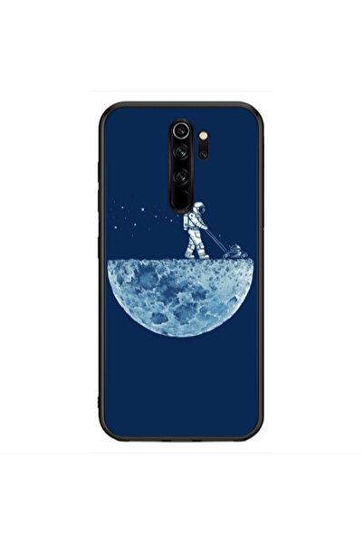Other Xiaomi Redmi Note 8 Pro Mowing the moon Black Glossy Θήκη