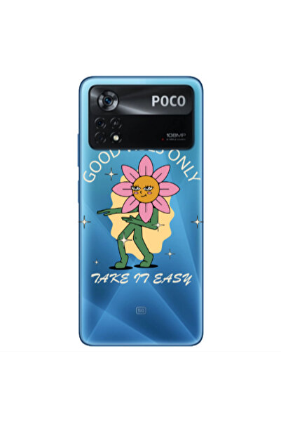 Other Xiaomi Poco X4 Pro Good Vibes Only Transparent Silicone TPU Θήκη