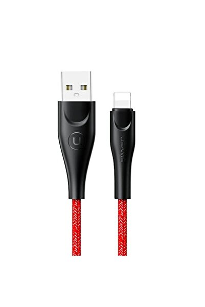 Usams Cablu U41 USB-A la Lightning 1m Roșu