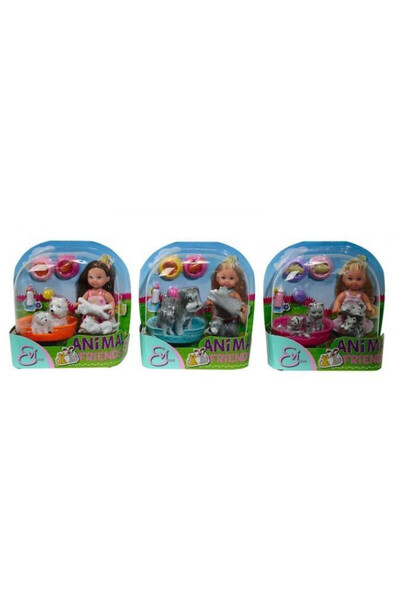 Simba Evi Love: Set cu păpușă și animăluțe, - pentru copii 3+