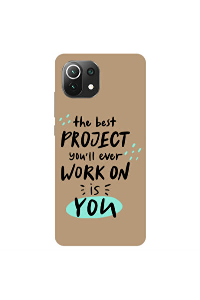 Other Xiaomi Mi 11 Lite The Best Project Brown Colored Silicone TPU Θήκη