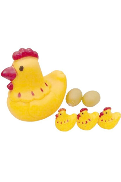 OEM Set jucarii de baie Merkpol cu gaina, 3 pui si 2 oua, din vinil, pentru c...