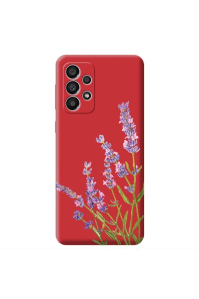 Other Samsung A33 Flowers 8 Red Colored Silicone TPU Θήκη