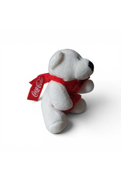 Hureggo Vintage Coca-Cola Promotional Collectible Plush Polar Bear with Guitar (10 cm)