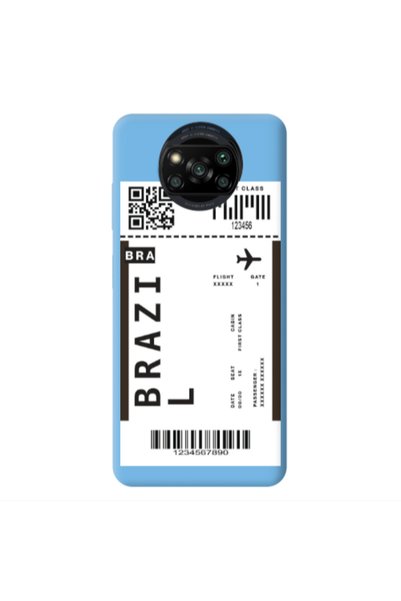Other Xiaomi Poco X3 /X3 Pro Brazil BRA Blue Colored Silicone TPU Θήκη