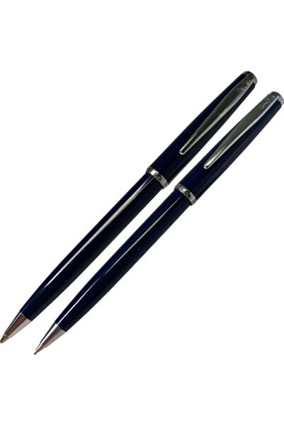 Scrikss 52 Crystal Box Ballpoint Pen + Versatil Pen Navy Blue