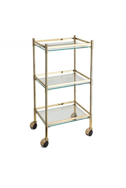System Hareketli Banyo Sehpası Gold 810x333x429 mm