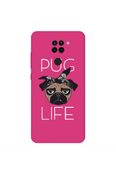 Other Xiaomi Redmi Note 9 Pug Life Fuchsia Colored Silicone TPU Θήκη