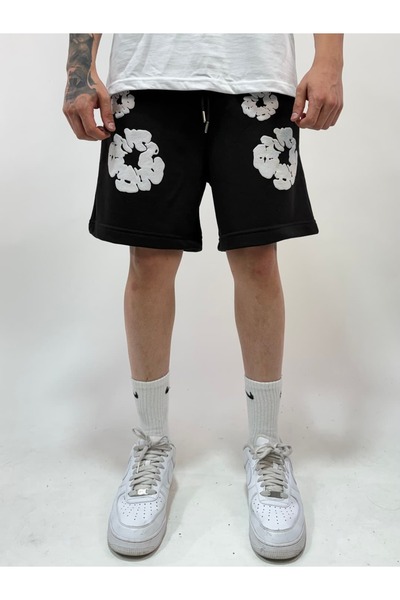 zaee D.Tears Printed Oversize Shorts