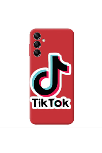 Other Samsung A14 5G Tik Tok Red Colored Silicone TPU Θήκη