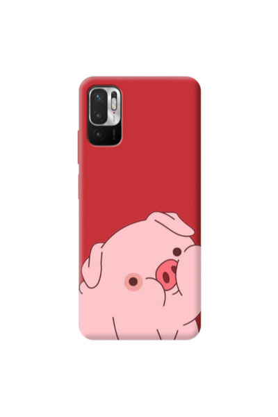Other Xiaomi Redmi Note 10 Pro 5G Piggy 1 Red Colored Silicone TPU Θήκη