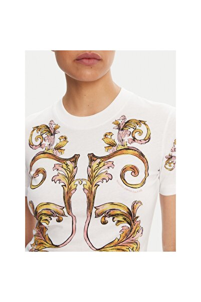 VERSACE JEANS COUTURE Γυναικείο T-Shirt 78HAH6P8 JS472 Λευκό