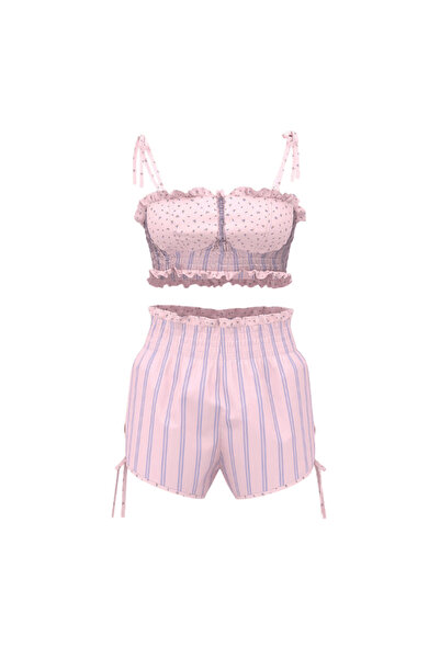 inedit Short VS 100% Cotton Pajamas – Floral Print