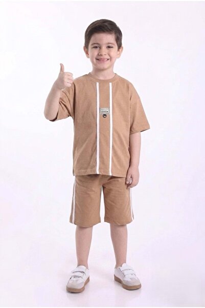 Mnk Baby&Kids Boy's Printed Oversize Short Sleeve Shorts 2-Piece Set M00843 B...