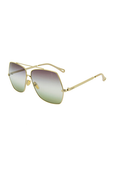 CHLOE Chloé CH0278S 002 Aly Gold Yeşil Degrade Metal Kadın Güneş Gözlüğü