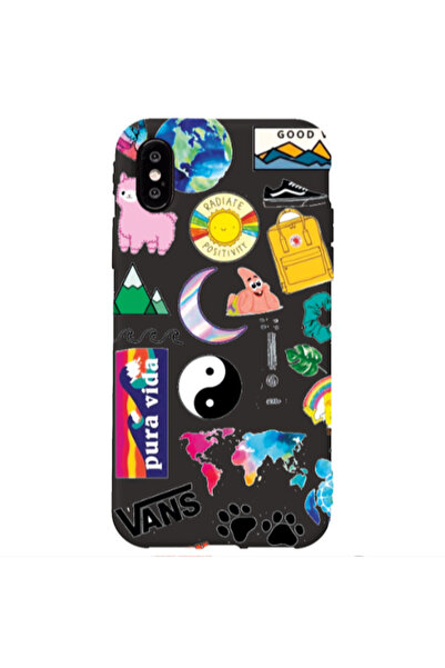 Other Apple iPhone Xs Max Vans Black Colored Silicone TPU Θήκη