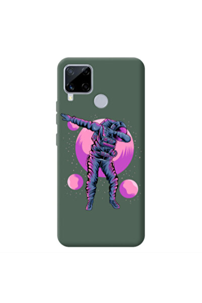 Other Realme C25 Dance Dark Green Colored Silicone TPU Θήκη