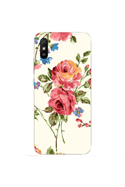 Other Xiaomi Redmi 9A Violet and rose Transparent Silicone TPU Θήκη