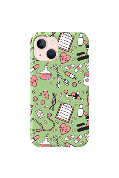 Other Apple iPhone 13 Laboratory Light Green Colored Silicone TPU Θήκη