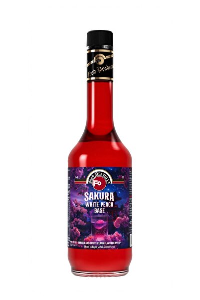 FO Sakura and White Peach Sakura ve Beyaz Şeftali Kokteyl Şurubu 700 Ml