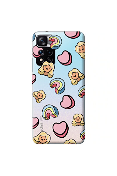Other Xiaomi Redmi Note 11 Pro 5G Girl rainbow and hearts Transparent Silicon...