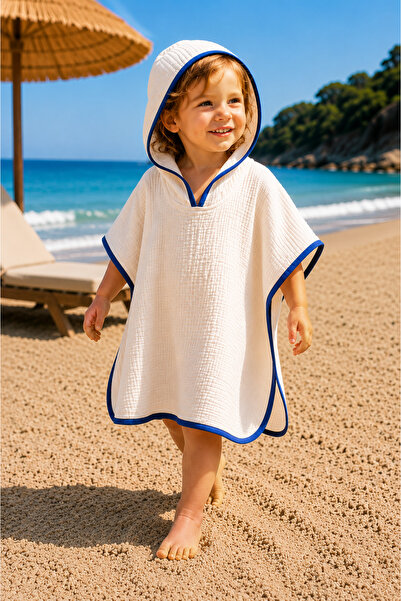 Tomuycuk 100% Cotton Muslin Pareo Towel - Baby Girl & Child Beach and Bath To...