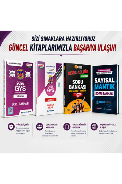 MemurSınav CTE SAYMAN GYS 4'LÜ SET