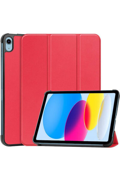 OEM Θήκη Flip Cover για Tablet iPad 10.9 " iPad 11 2025 Κόκκινο
