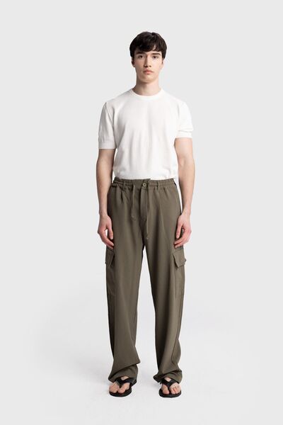Hiccup GIESTO Pantaloni tricot bărbați din bumbac, croi drept