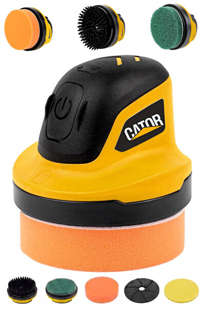 CATOR 2000 Mah. 10 cm Parlatma Yüzeyi, Sünger - Fırça - Zımpara Seti Kırmızı ...