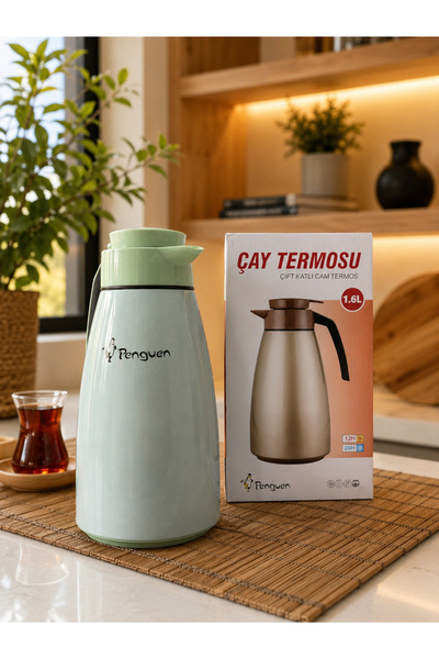 Penguen 1.6 Litre Cam Çay Termosu