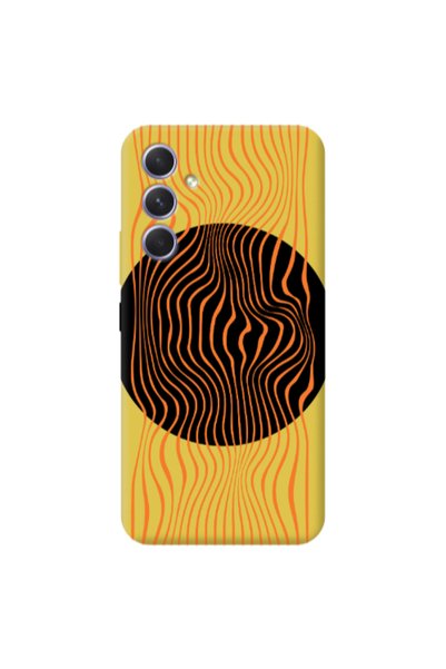 Other Samsung A26 Trapezoidal lines Yellow Colored Silicone TPU Θήκη