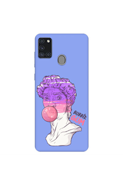 Other Samsung A21S Pin Bubble Light Purple Colored Silicone TPU Θήκη