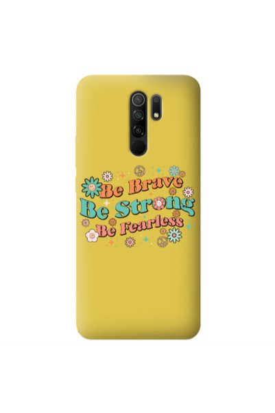 Other Xiaomi Redmi 9 Be Brave Yellow Colored Silicone TPU Θήκη