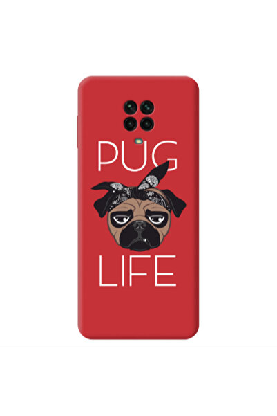 Other Xiaomi Redmi Note 9 Pro Pug Life Red Colored Silicone TPU Θήκη